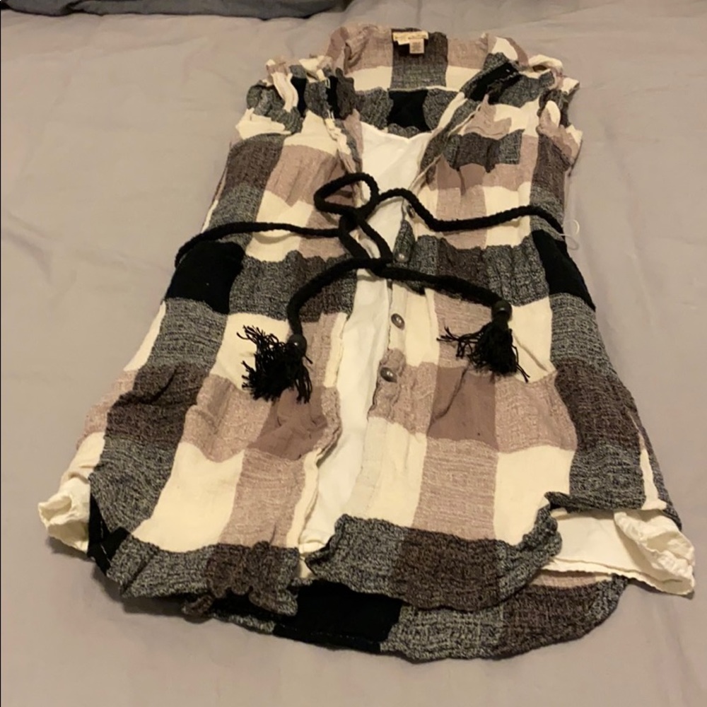 Blocked dress with white inner